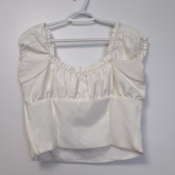 lottie moss pacsun milkmaid tie front bustier top - Picture 13 of 13